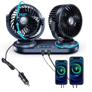 Ventilador de coche de doble cabezal